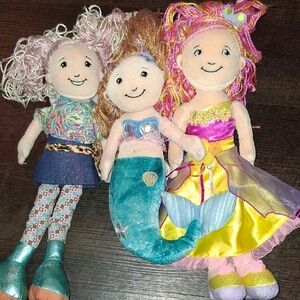 Vintage Collectible Plush Doll From The Manhattan Toy Groovy Girls Line Set Of 3